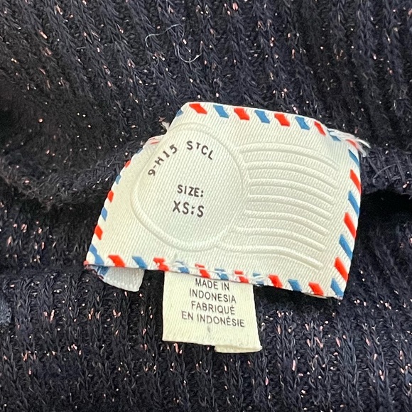 Anthropologie 9-H15 STCL Orley Metallic Cowl Neck Sweater - Picture 10 of 16